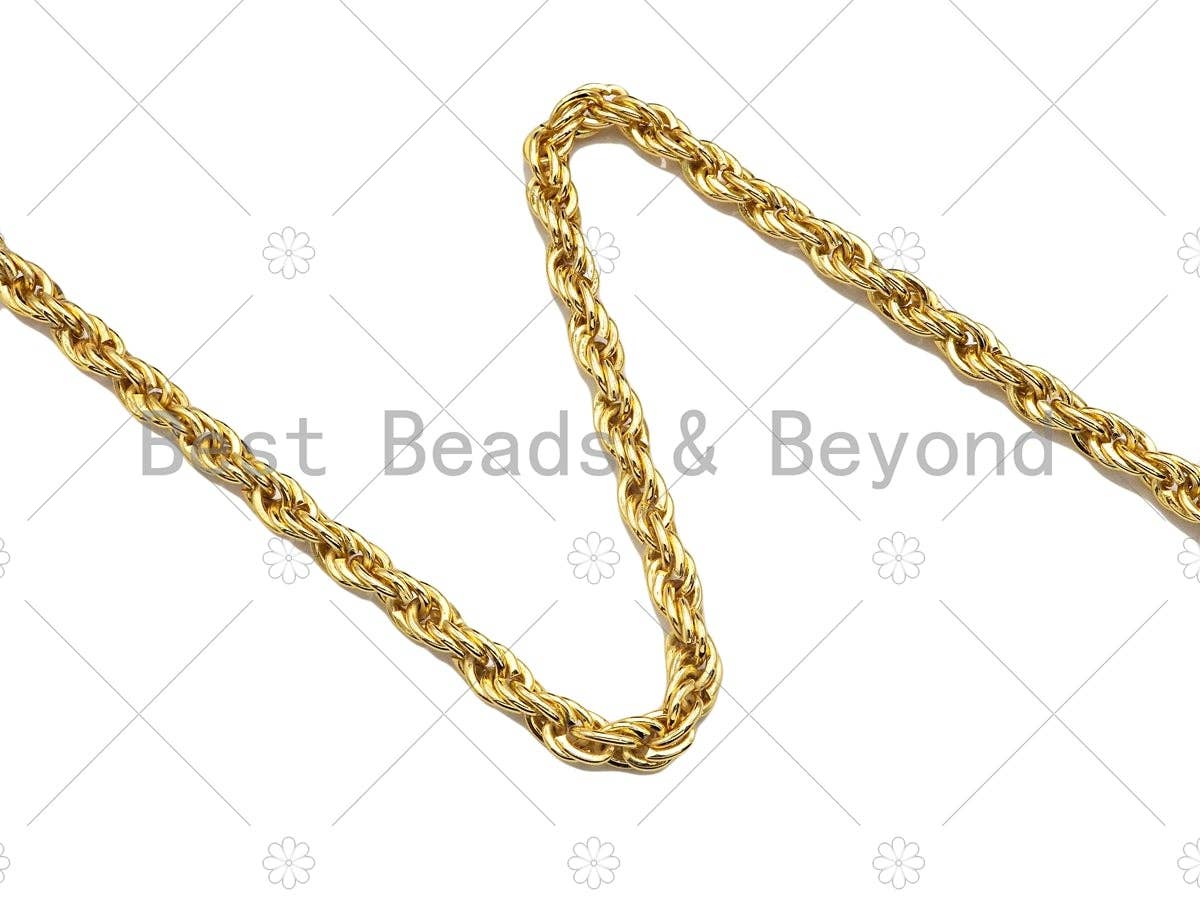 High-Quality Chunky 7mm Rope Chain, wholesale chain, sku#E533