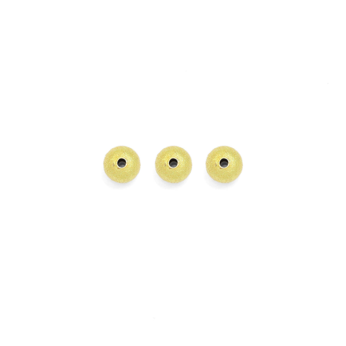 Matte Brushed Gold Round Ball Spacer beads, Sku#A199