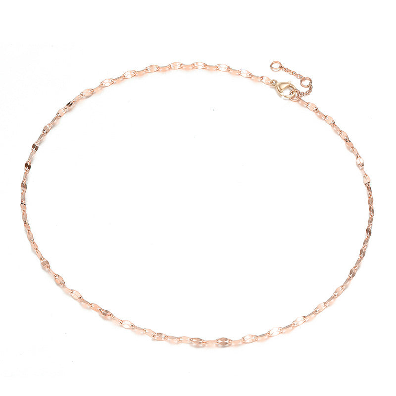 European And American Jewelry Single-layer Chain Necklace