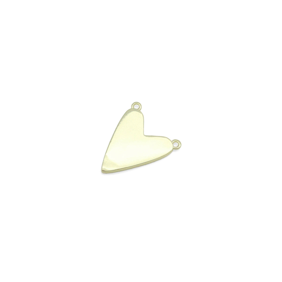 White Mother of Pearl Gold Heart Connector Charm Pendant,Sku#LK1216