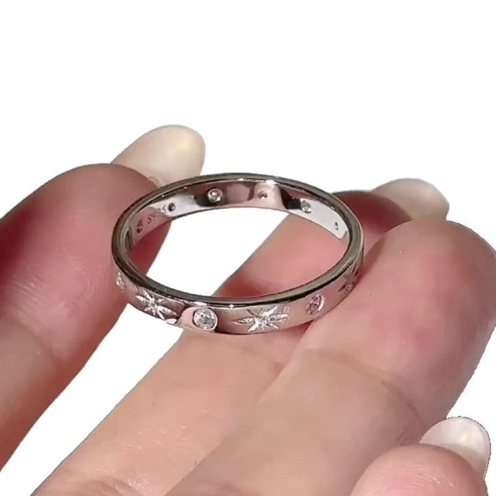 Simple Niche Minimalist Open Ring For Women, Fashion Light Luxury High-End Jewelry, Elegant & Versatile