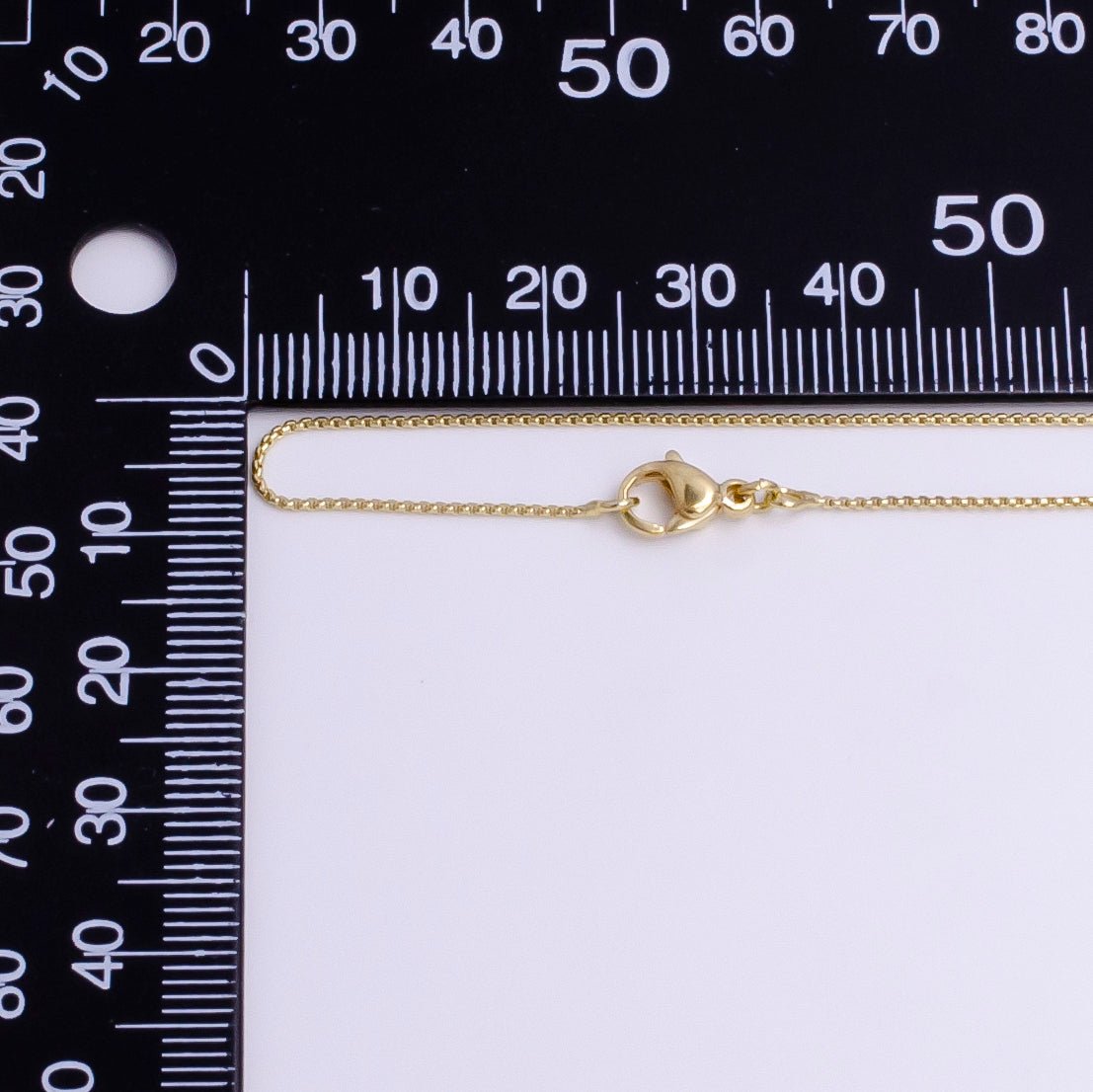 Dainty 0.8mm Cable 17.5 Inch Layering Chain Necklace w. Lobster Clasps | WA-1897 Clearance Pricing