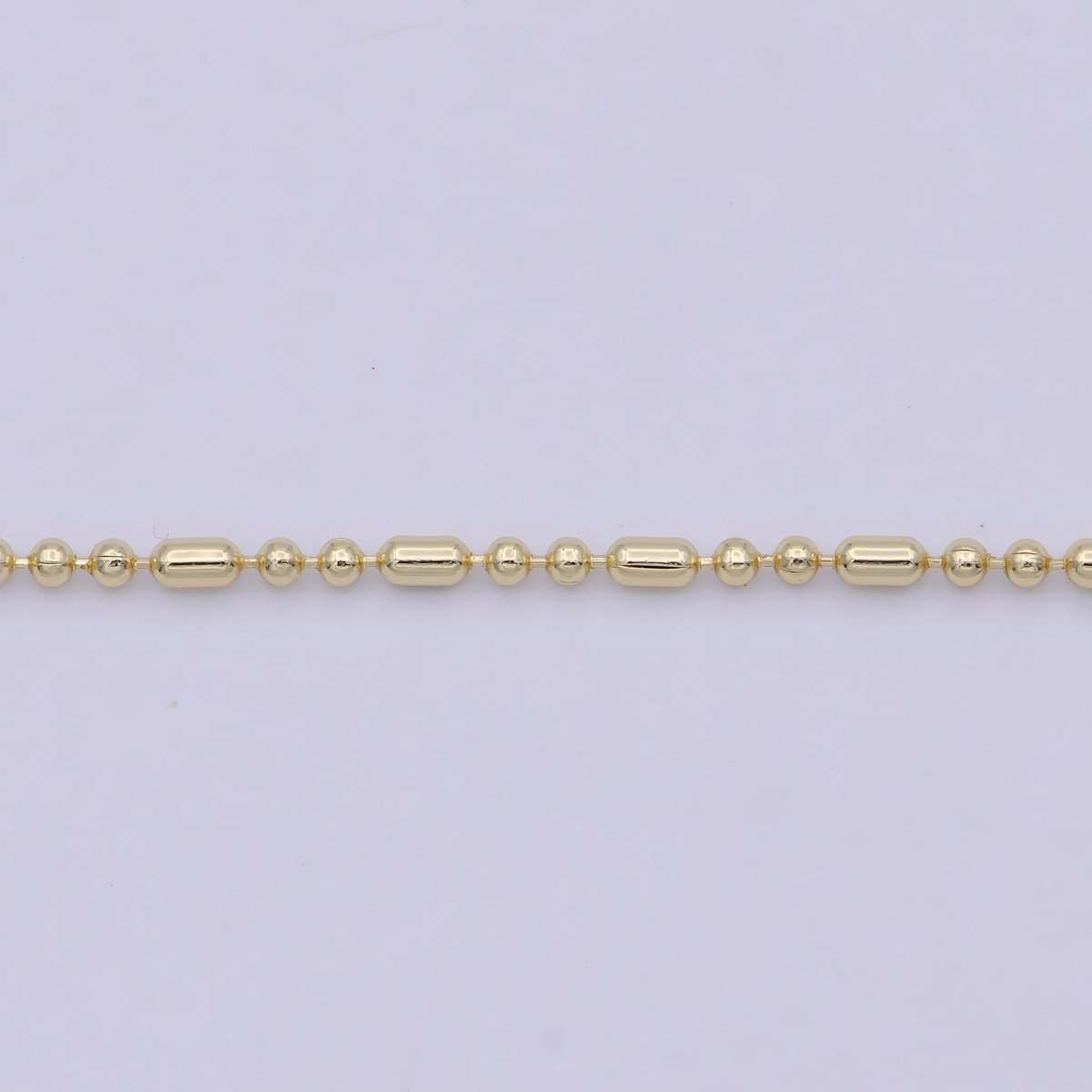 Dainty 14K Gold Filled Beaded Chain Necklace Ball chain necklace 18 inch Ready to Wear | WA-757 Clearance Pricing