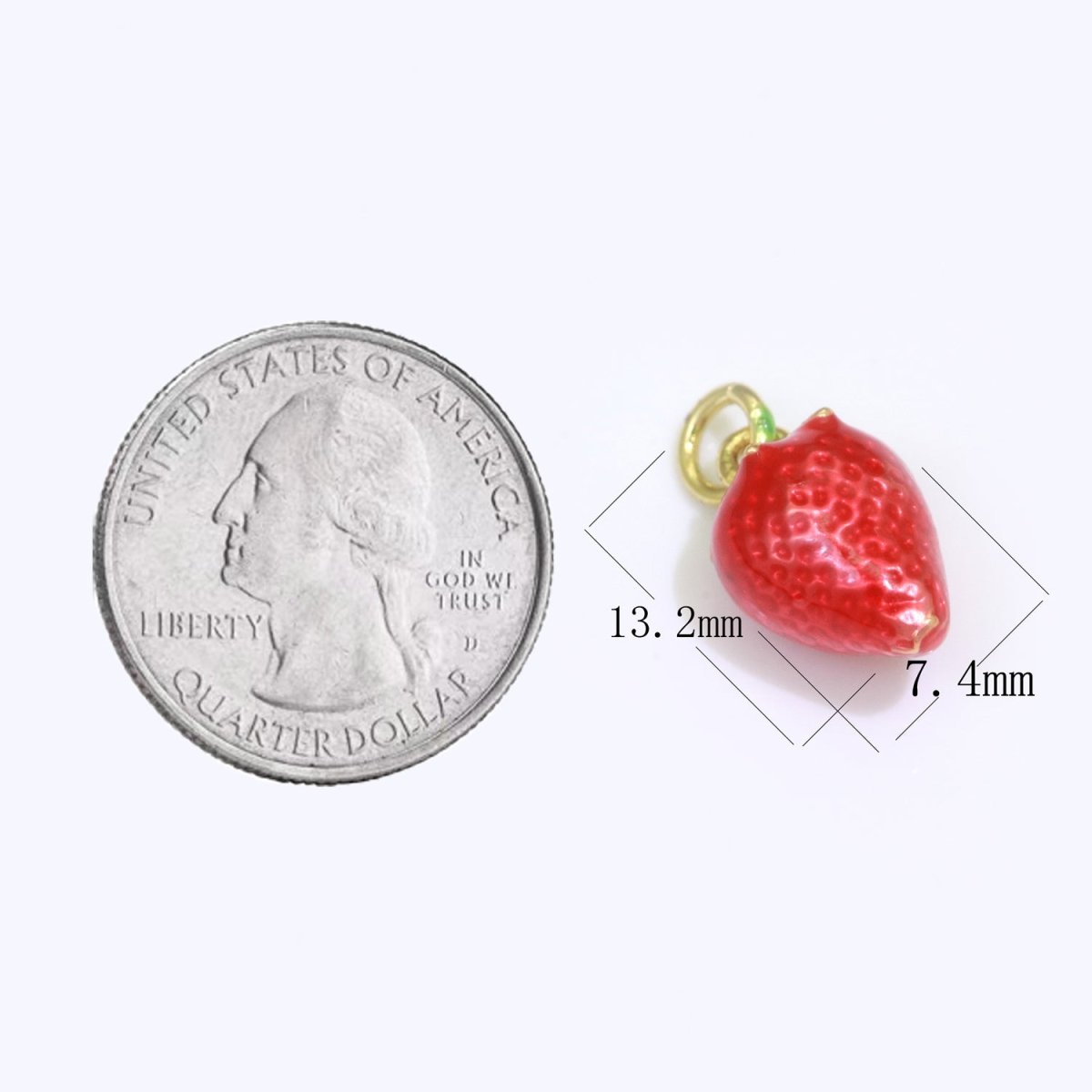 Dainty fruit charm Red Strawberry, Mango, Raspberry, Cherry Charm Lead Nickel free, Jewelry making supplies Enamel Jewelry Food M-542 - M-544
