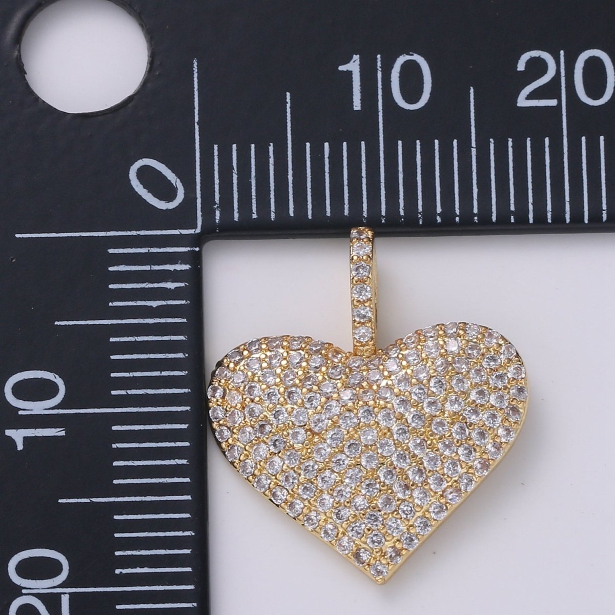 Dainty Gold Filled Heart Charms H-462 H-486 H-488
