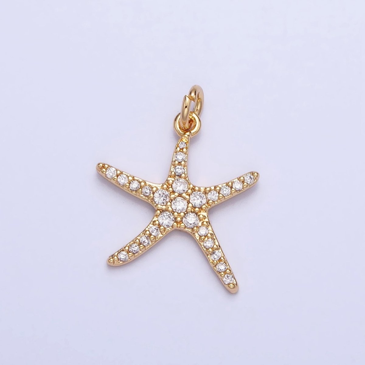 Dainty Gold Silver Starfish Charms Star Fish Animal Under The Sea Jewelry AC749 AC750