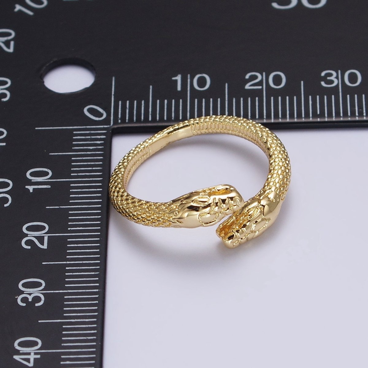 Dainty Gold Snake Ring, Adjustable Serpent Rings for Women O-263