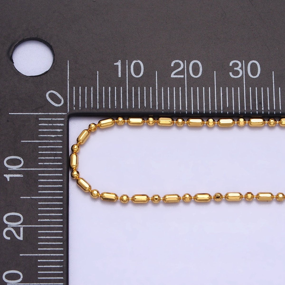 Dainty Gold Tube Chain Necklace, Gold Bar Necklace Chain Wholesale | WA-1585 Clearance Pricing
