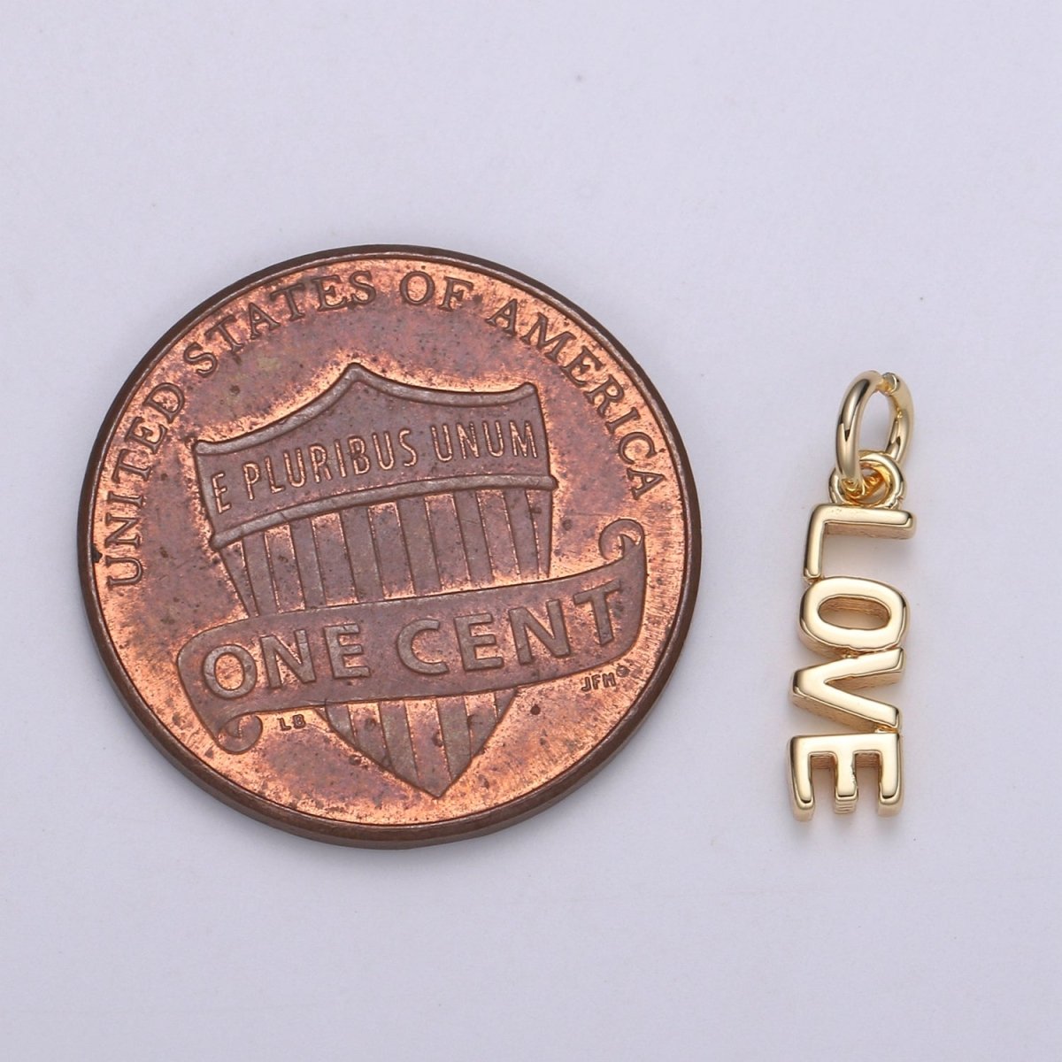 Dainty Love Charm 18k Gold Filled Love Script Words Charm for Bracelet Necklace Earring Component Diy Jewelry Making Supply E-141