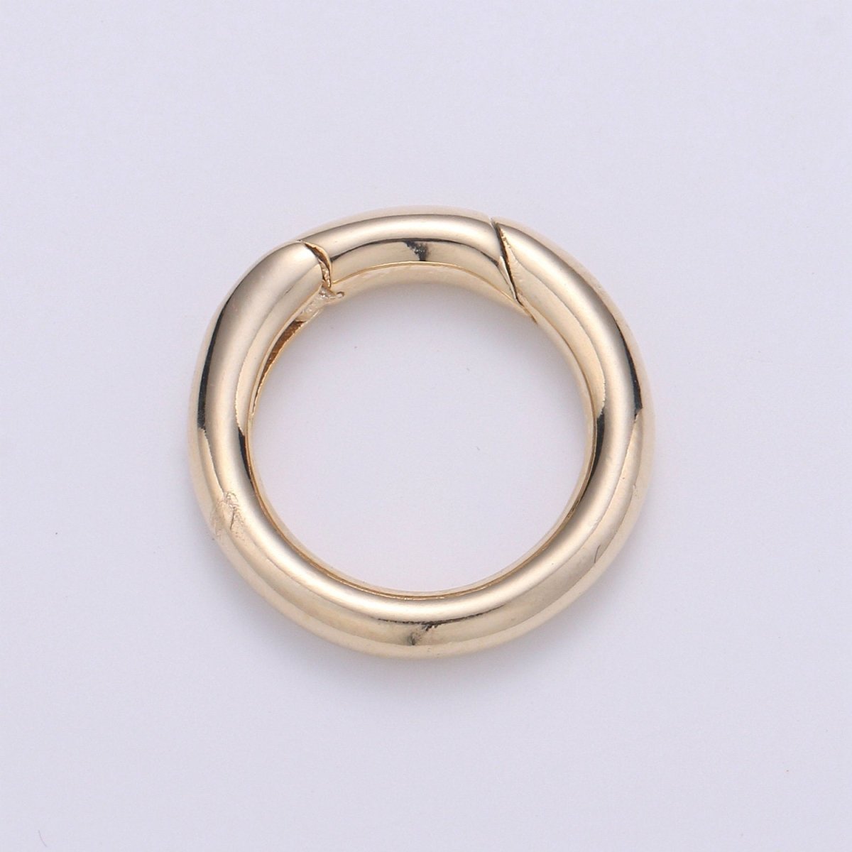 Dainty rose gold spring o ring 18mm metal spring push gate hook,spring snap clasp,carabiner hook Clasp for Necklace Clasp Jewelry Making L-005