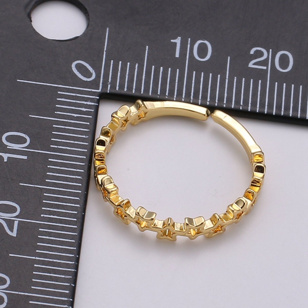 Dainty Star Ring, Gold Minimalist Ring, Stacking Rings for Women, Simple Open Ring, 18k Gold Filled Ring, Gift for Her R-154