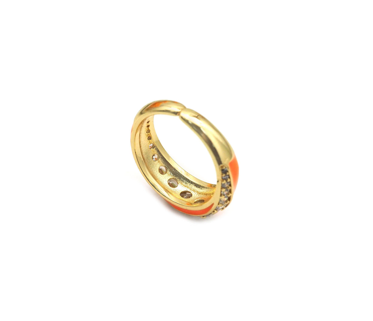 Diamond Enamel Ring, Sku#X355