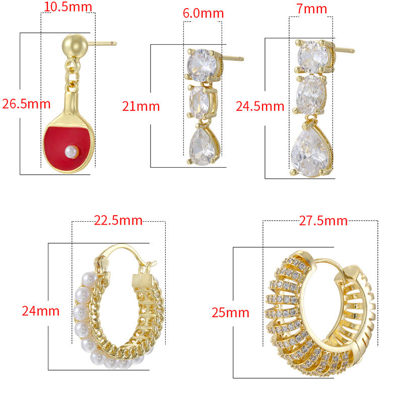 French-style Light-luxury Teardrop Earrings For Women