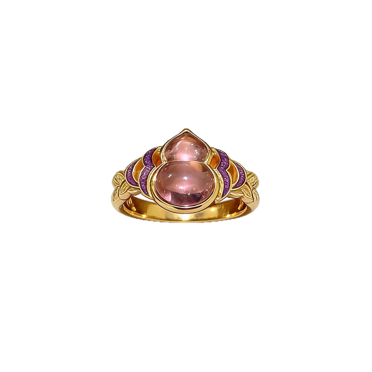 Chinese-style Exquisite Enamel Ice-clear Ring