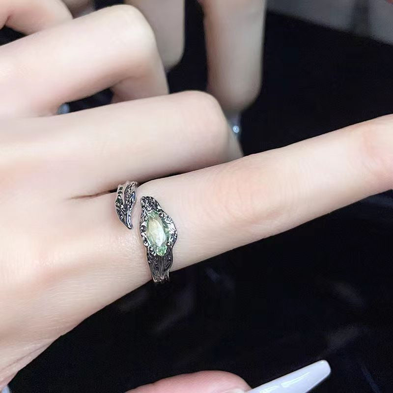 New Irregular Zircon Ring For Women, INS Trendy, Simple & Versatile Adjustable Index Finger Ring