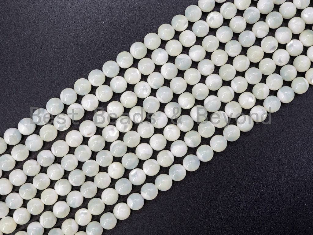 4mm/6mm/8mm/10mm/12mm  Natural White Mother of Pearl,SKU#T1