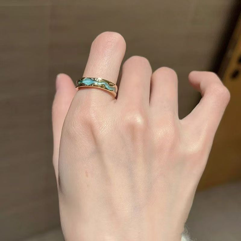 Must-Have Shell Rings For Beach Trips, Unique Niche High-End Design, Light Luxury Exquisite Fashion Statement Bands For Women