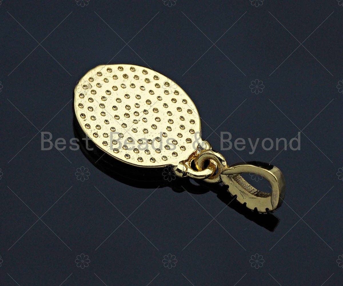 Enamel Oval Shape Charm Pendant, Gold Finish, Red/Black/Pink/White Oval Coin Charm, 11x17mm, sku#JL06