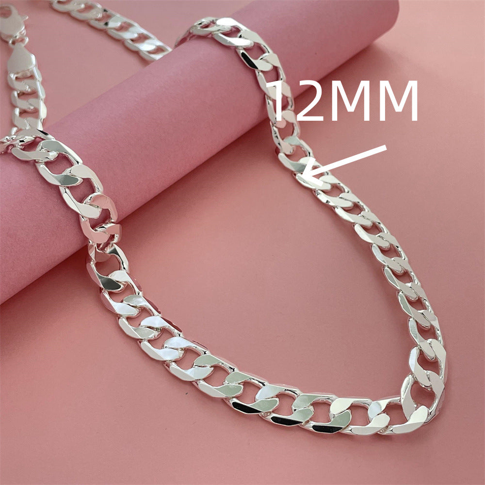 Silver-plated NK Chain Mens Cuban-link Chain 11 Link Design