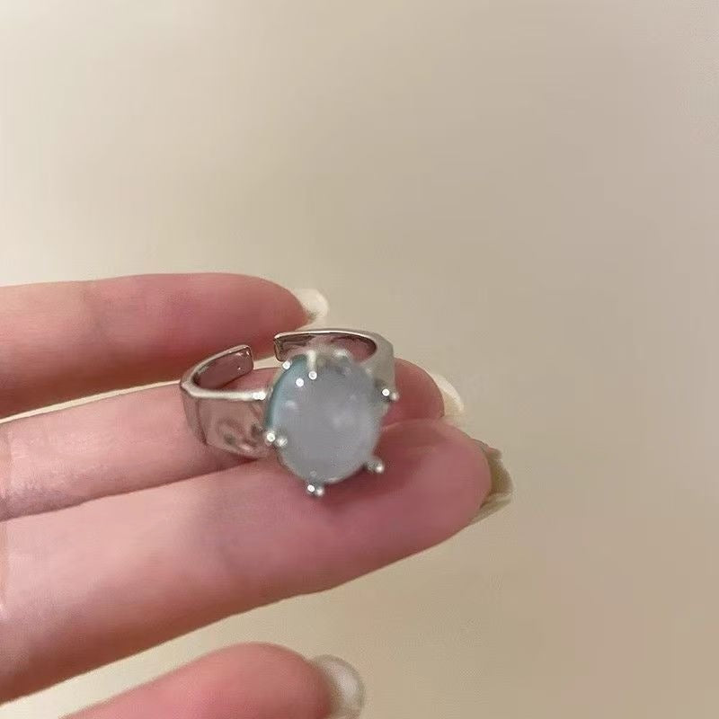 Simple Silver Star Ring For Women, Light Luxury Minimalist Index Finger Ring, Fashion Personality Jewelry Wholesale