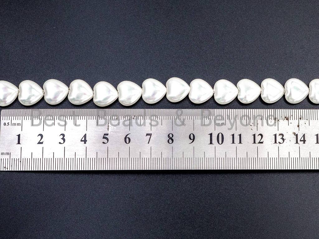 Natural Mother of Pearl beads, 5x12mm White Heart Pearl beads, White Mop heart Beads, Loose Pearl, Mother's day gift 16inch strand, SKU#T61