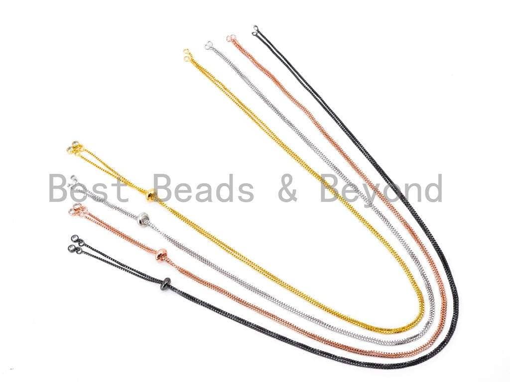 Bolo Sliding Adjustable Necklace Chain, 32"/24", SKU#NK1