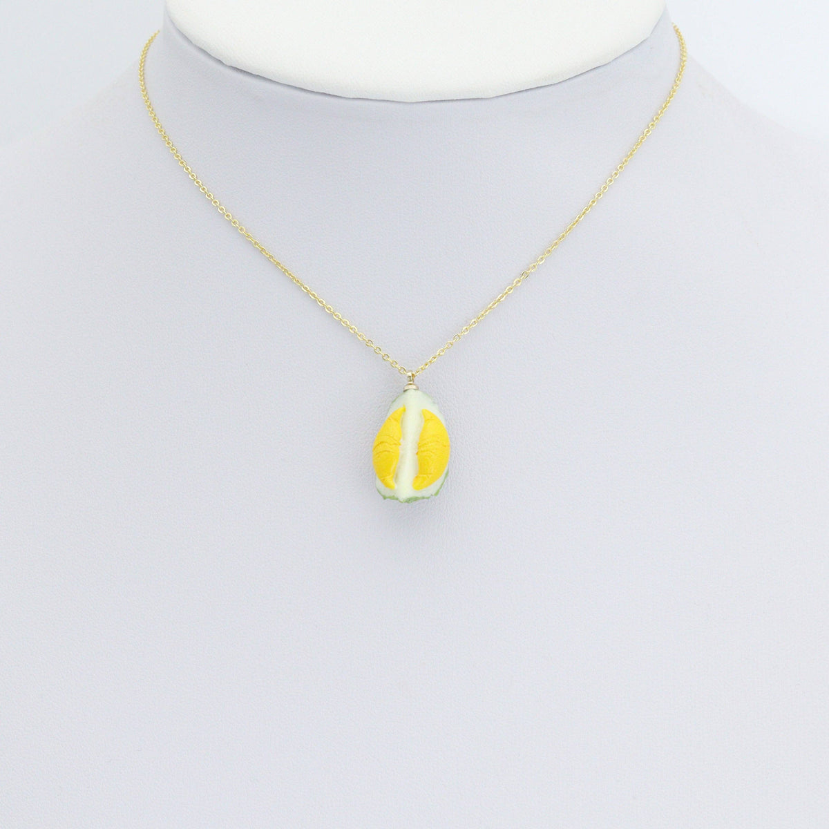 Enamel Gold Durian Charm Pendant,Sku#LK1228