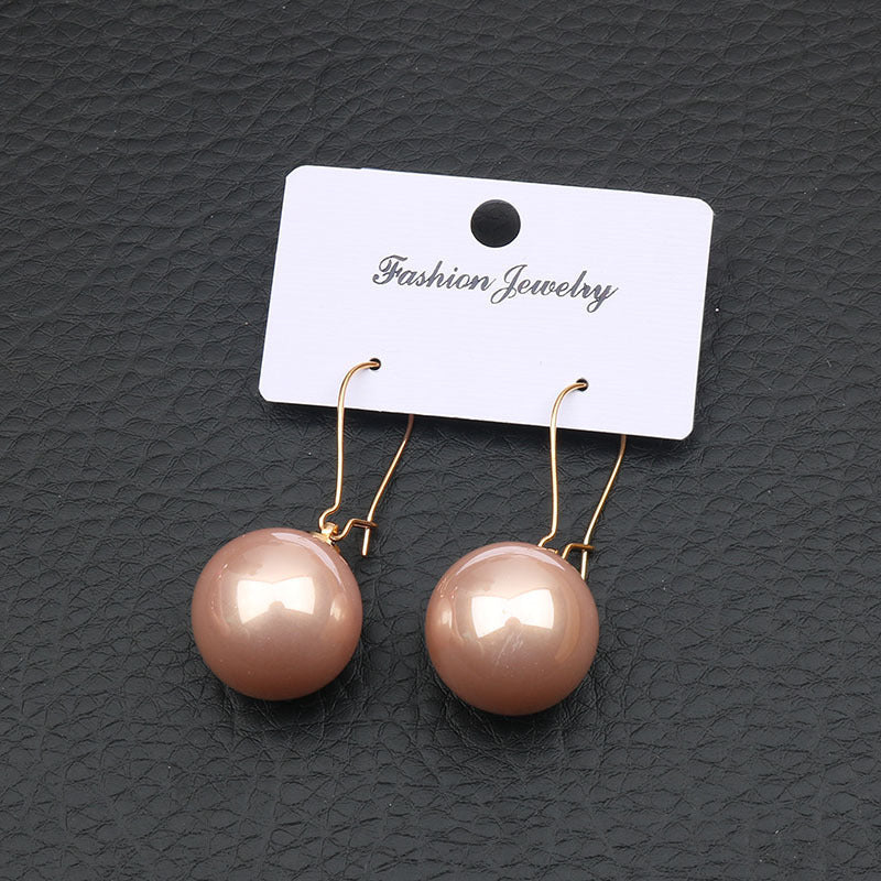 Large Pearl Silver Pearl Ear Clips For Women