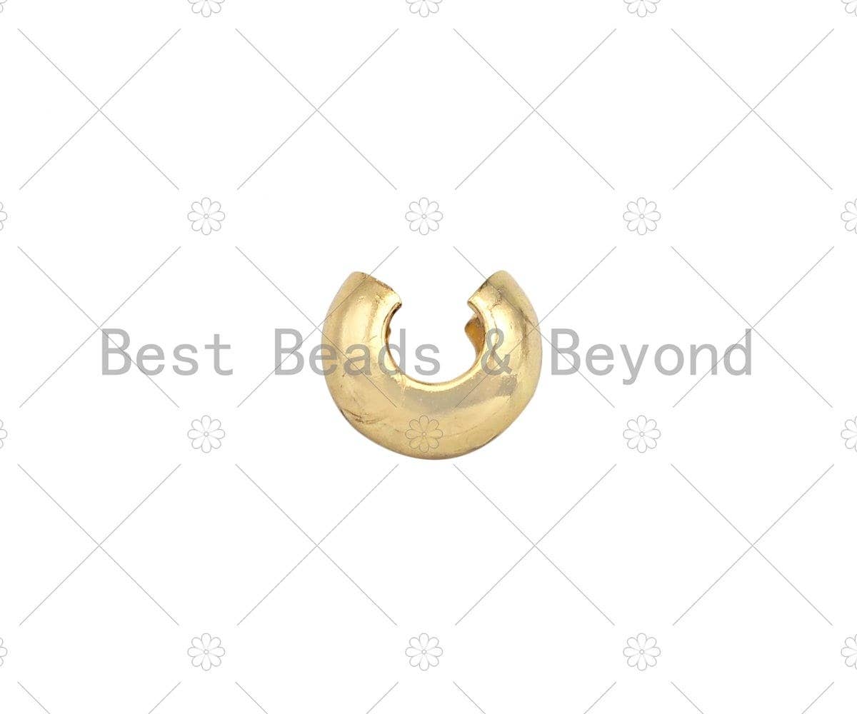 50pc 4mm/5mm Crimp Covers, Gold, Silver, Rose Gold, Gunmetal Crimp Cover, Crimp Beads, Crimp End, Knot Covers,sku#C123