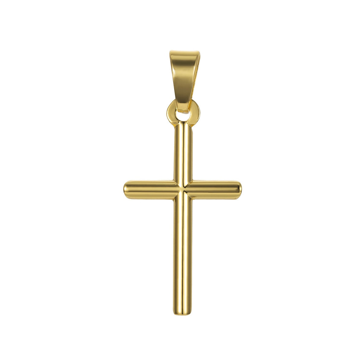 Fashionable Gold-Plated Jewelry Cross Pendant With A Stainless Steel Necklace