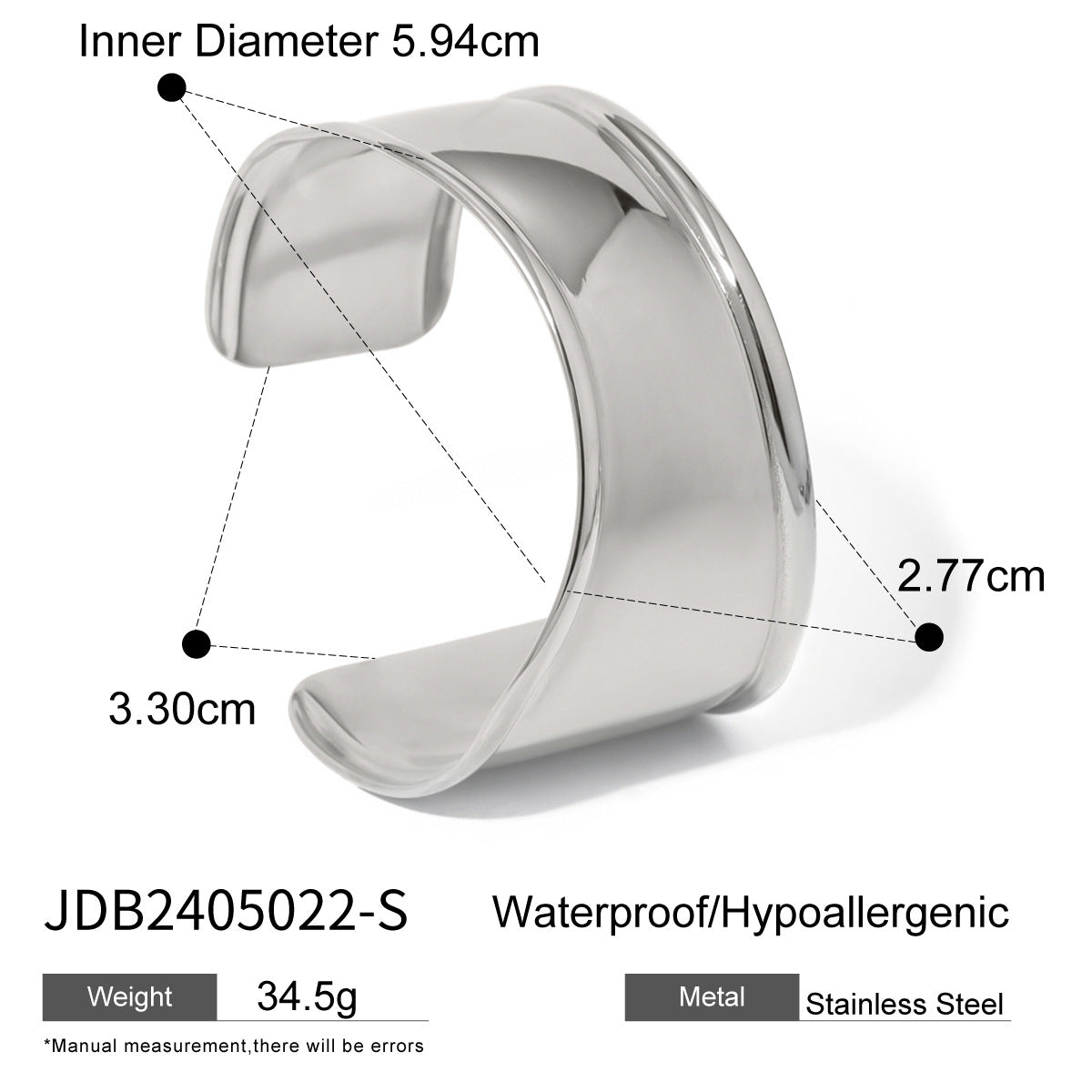 Stylish And Minimalist Stainless Steel Bracelet