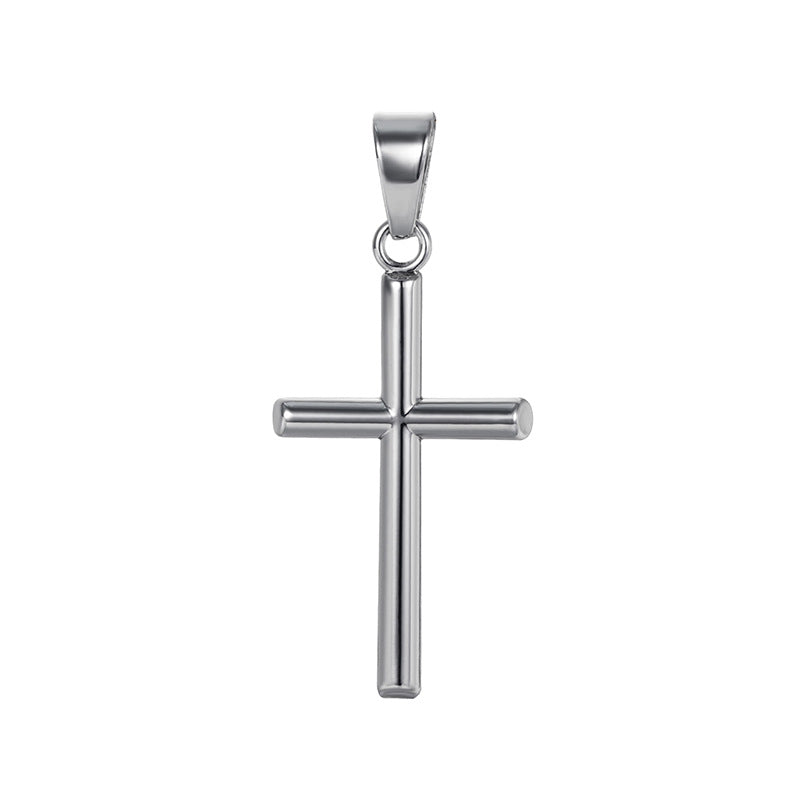 Fashionable Gold-Plated Jewelry Cross Pendant With A Stainless Steel Necklace