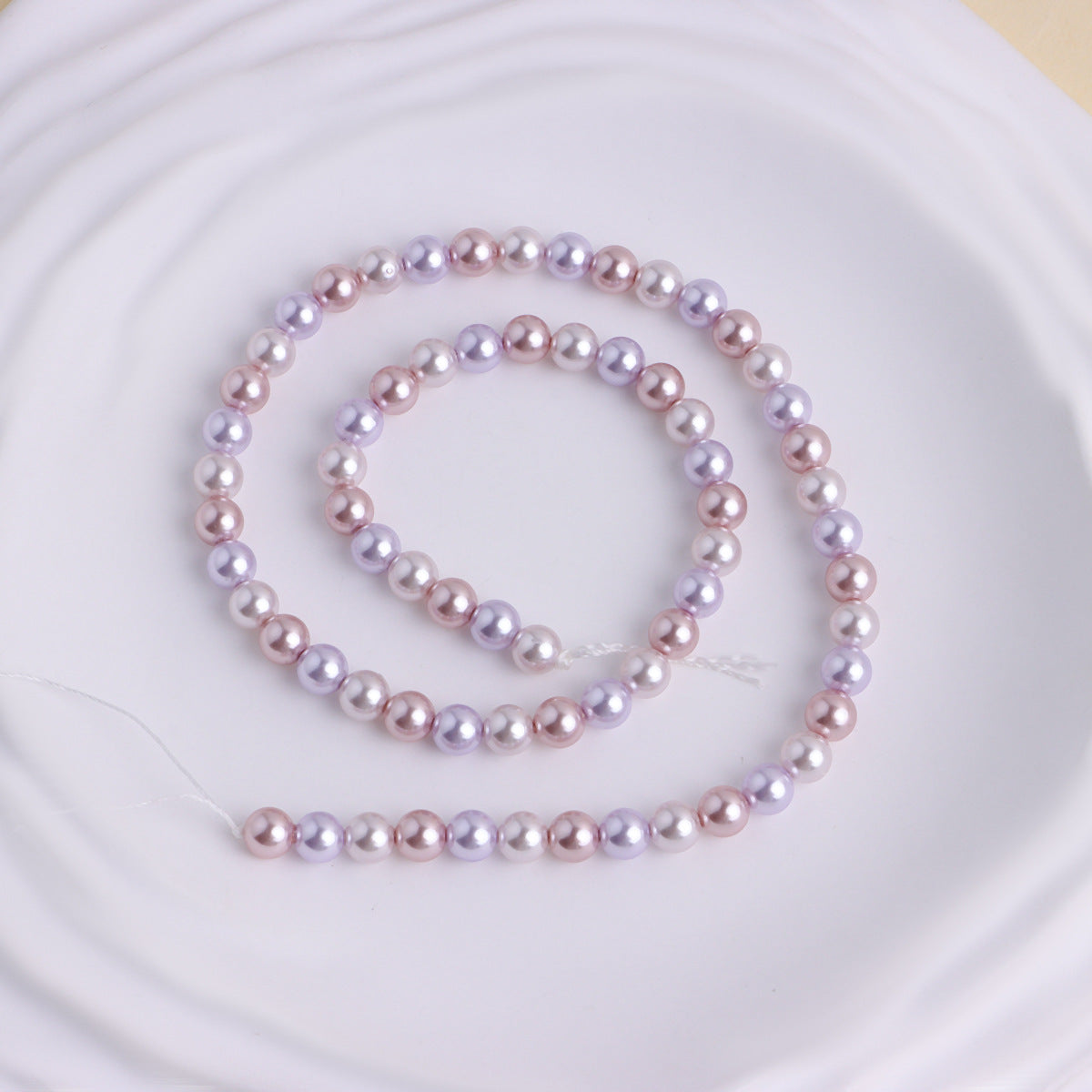 Pearl Loose Beads With Holes For DIY Necklaces
