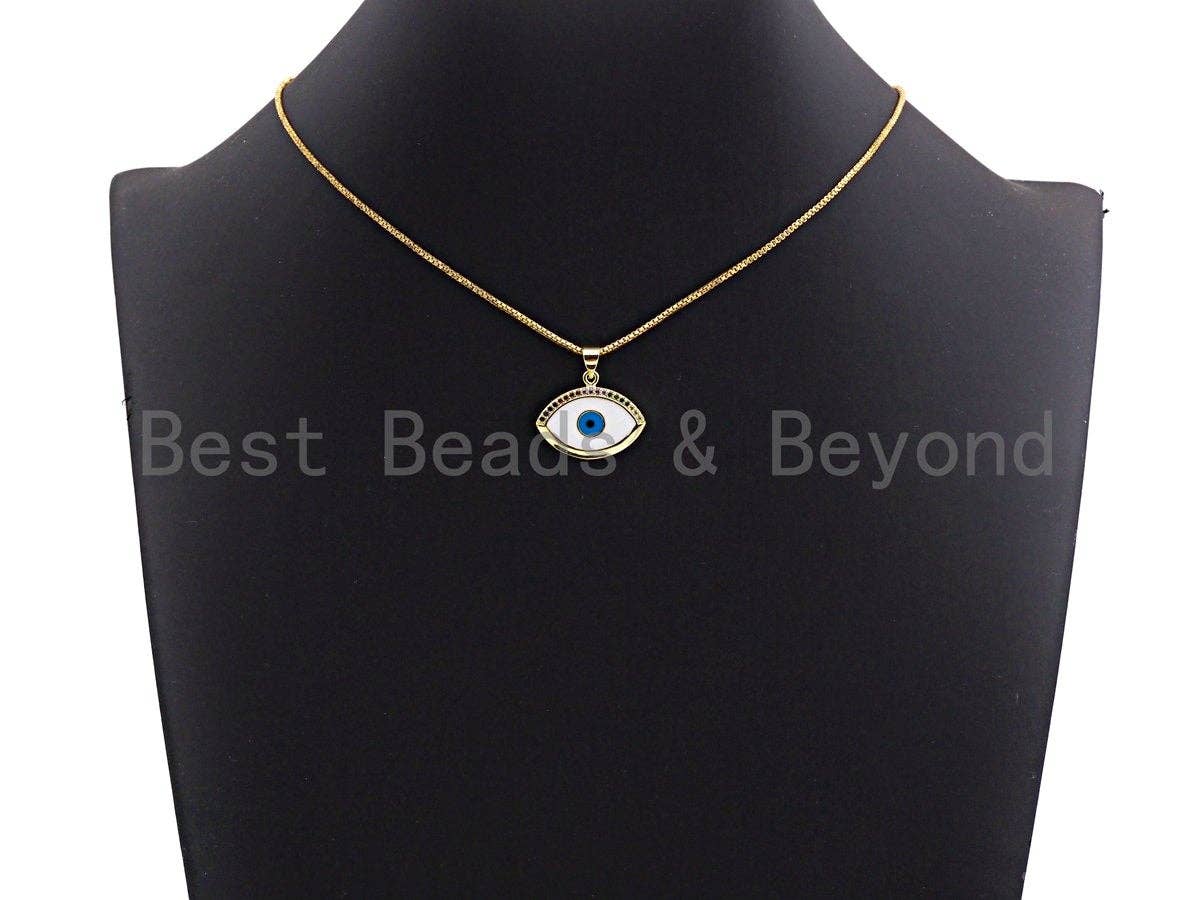 Enamel Colorful Evil Eye Pendant,CZ Micro Pave Oil Drop pendant,Enamel pendant,Enamel Jewelry,21x18mm,sku#F1035