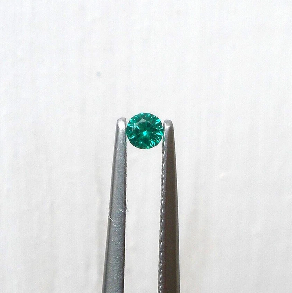 Emerald Muzo Round Cut 3mm Colombian Natural Gemstone Faceted Tiny