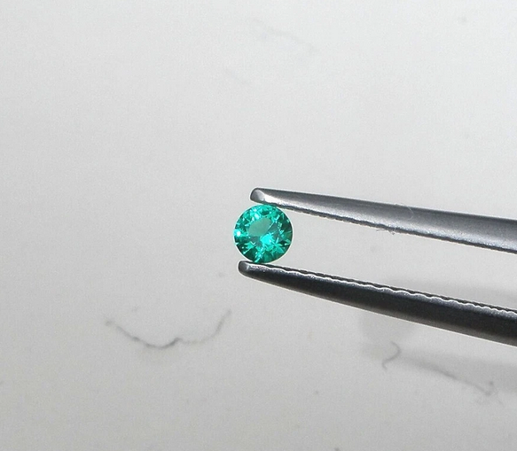 Emerald Muzo Round Cut 3mm Colombian Natural Gemstone Faceted Tiny