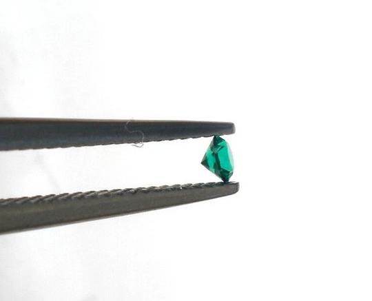 Emerald Muzo Round Cut 3mm Colombian Natural Gemstone Faceted Tiny
