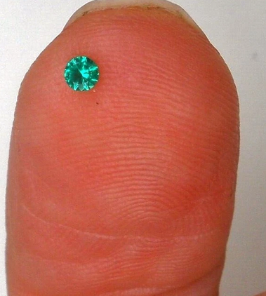 Emerald Muzo Round Cut 3mm Colombian Natural Gemstone Faceted Tiny