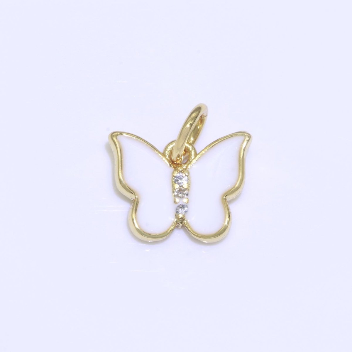 Enamel Color Butterfly Charm, Dainty Gold Monarch Charm for Necklace, Bracelet, Earring Charm Mariposa Jewelry Making M-450 - M-459