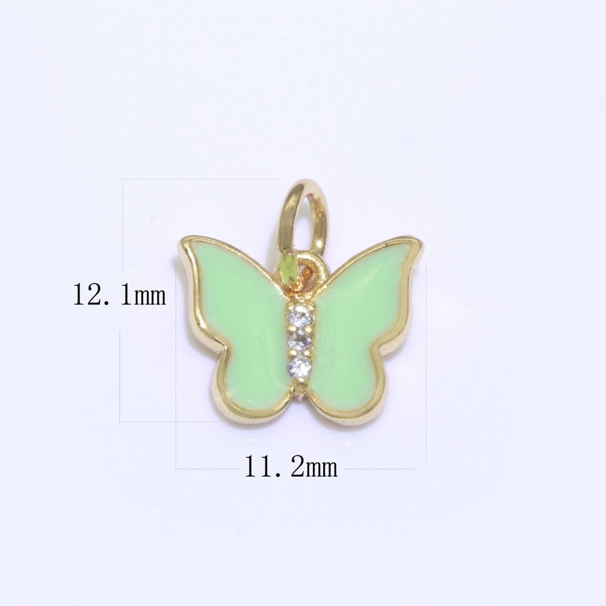 Enamel Color Butterfly Charm, Dainty Gold Monarch Charm for Necklace, Bracelet, Earring Charm Mariposa Jewelry Making M-450 - M-459