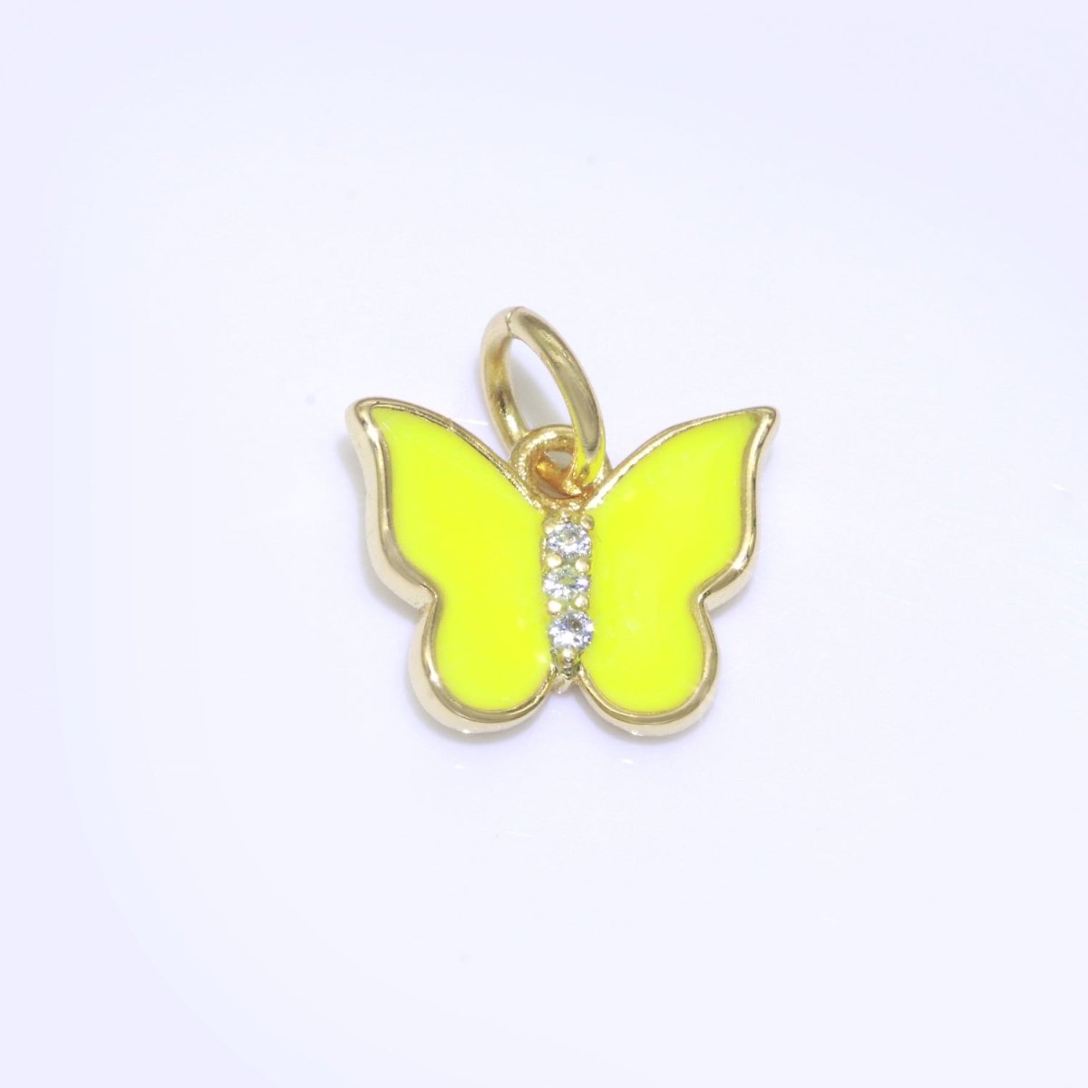 Enamel Color Butterfly Charm, Dainty Gold Monarch Charm for Necklace, Bracelet, Earring Charm Mariposa Jewelry Making M-450 - M-459