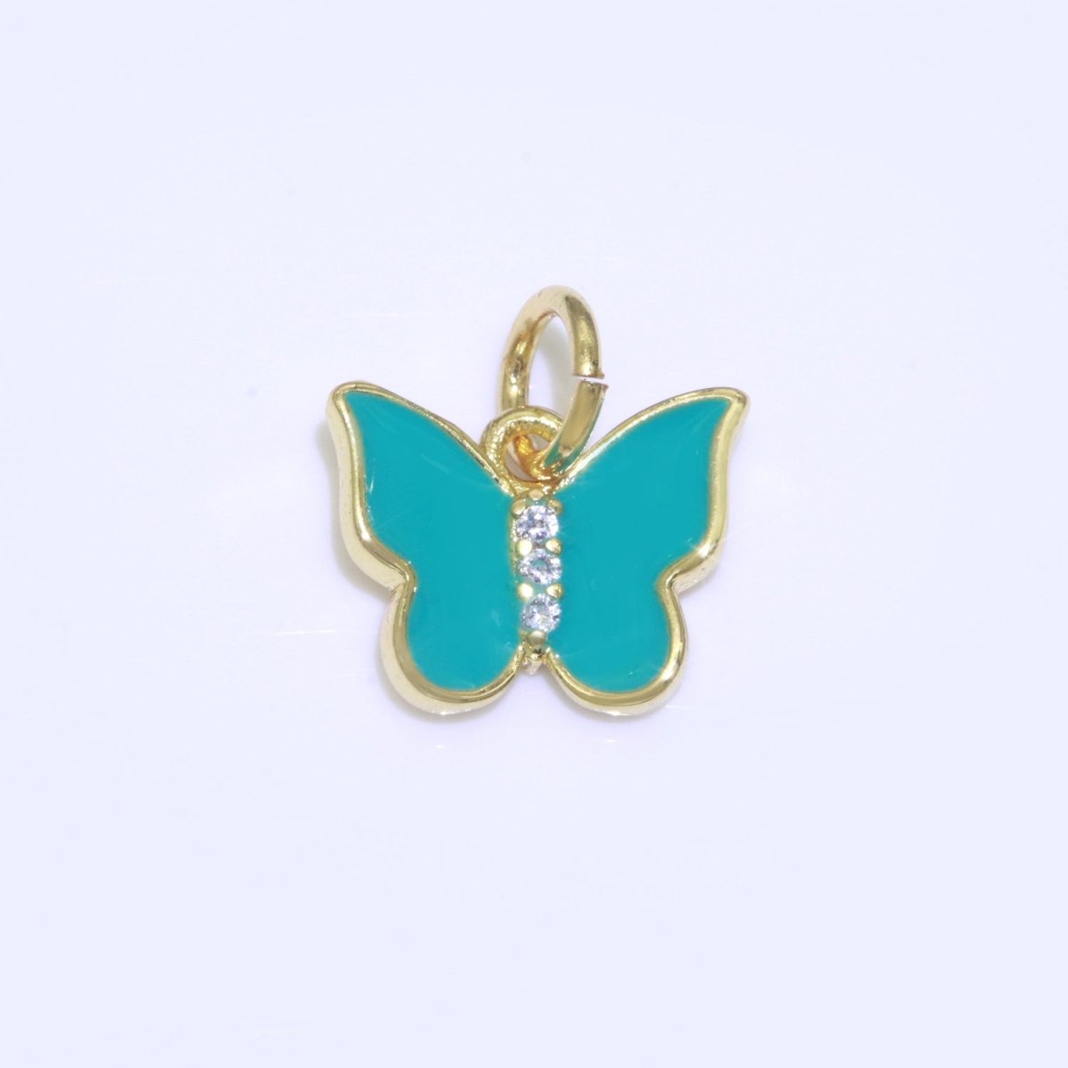 Enamel Color Butterfly Charm, Dainty Gold Monarch Charm for Necklace, Bracelet, Earring Charm Mariposa Jewelry Making M-450 - M-459