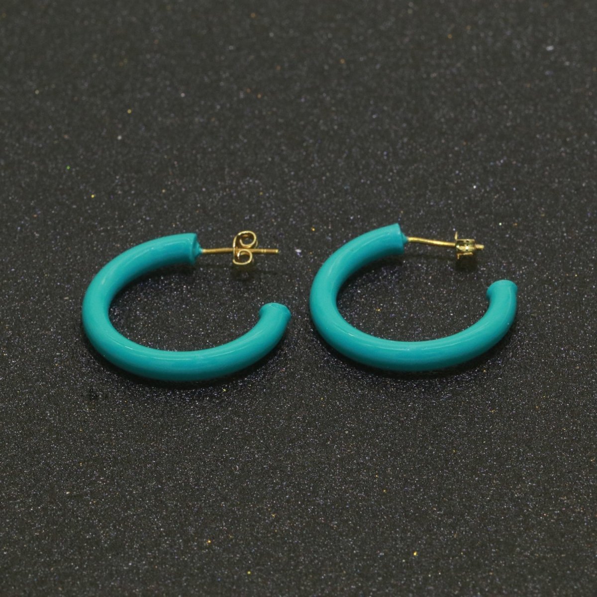 Enamel Hoop Earrings For Women | 30mm Infinity Gold Hoops Women Earrings | Big Loop Earrings For Women | Lightweight Hoop Earrings Set For Girls T-092 to T-097 ,T100-T101