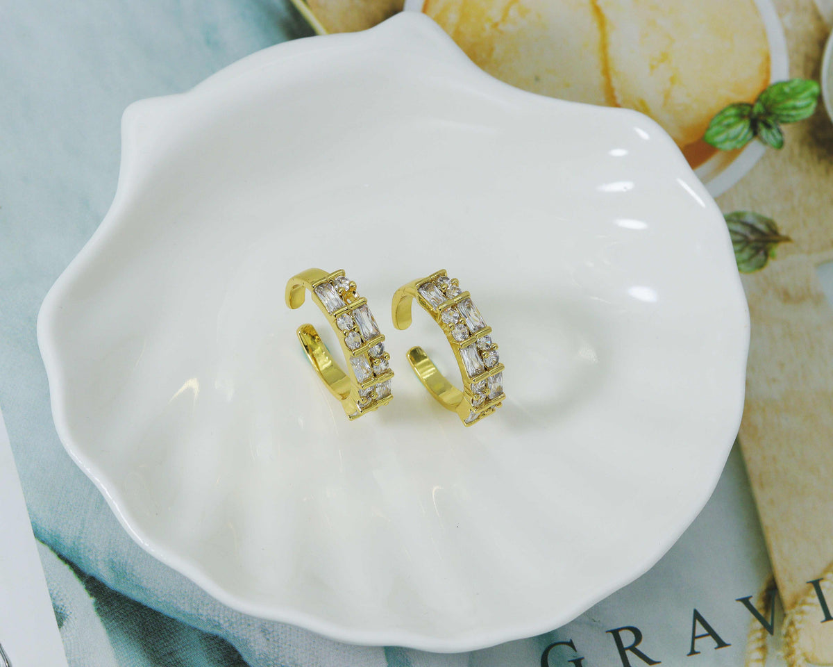 Rectangle CZ Adjustable Ring, Sku#LD211