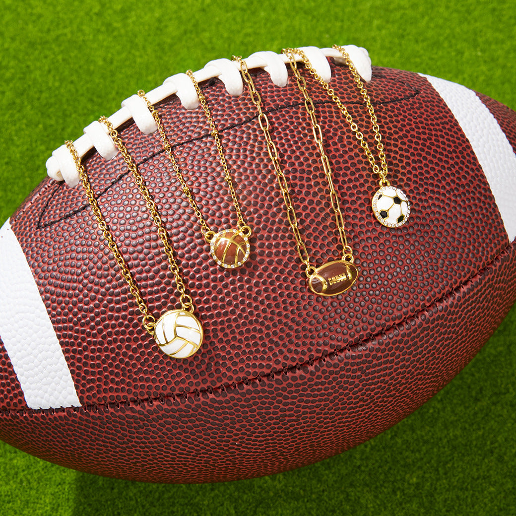 Sports Ball Pendant Necklace Collection