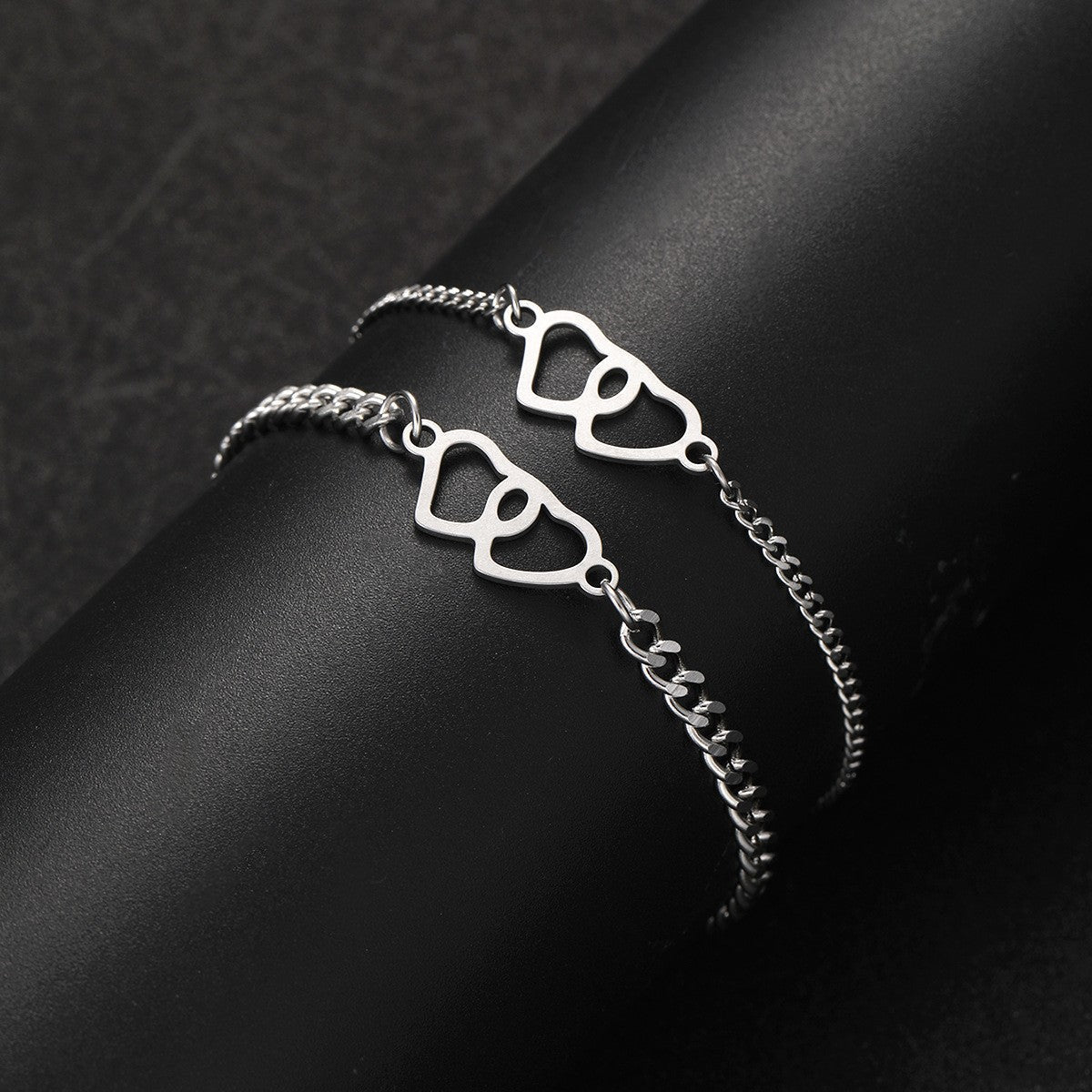 Stainless Steel European And American-style Mens And Womens Bracelet