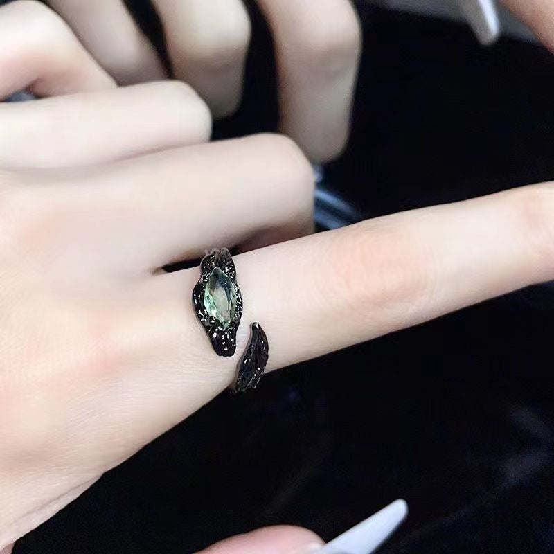 New Irregular Zircon Ring For Women, INS Trendy, Simple & Versatile Adjustable Index Finger Ring