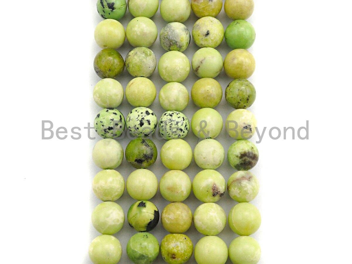 High Quality Chrysoprase Round Beads, 8mm/10mm, Natural Chrysoprase Beads, 15.5" Full length, sku#U577