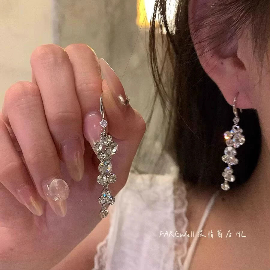 Elegant Pearl Flower CZ Stud Earrings For Women, Dainty Rose Gold Plated Enamel Flower Pearl Earrings, Luxury Minimalist Bridal Wedding Jewelry Gift
