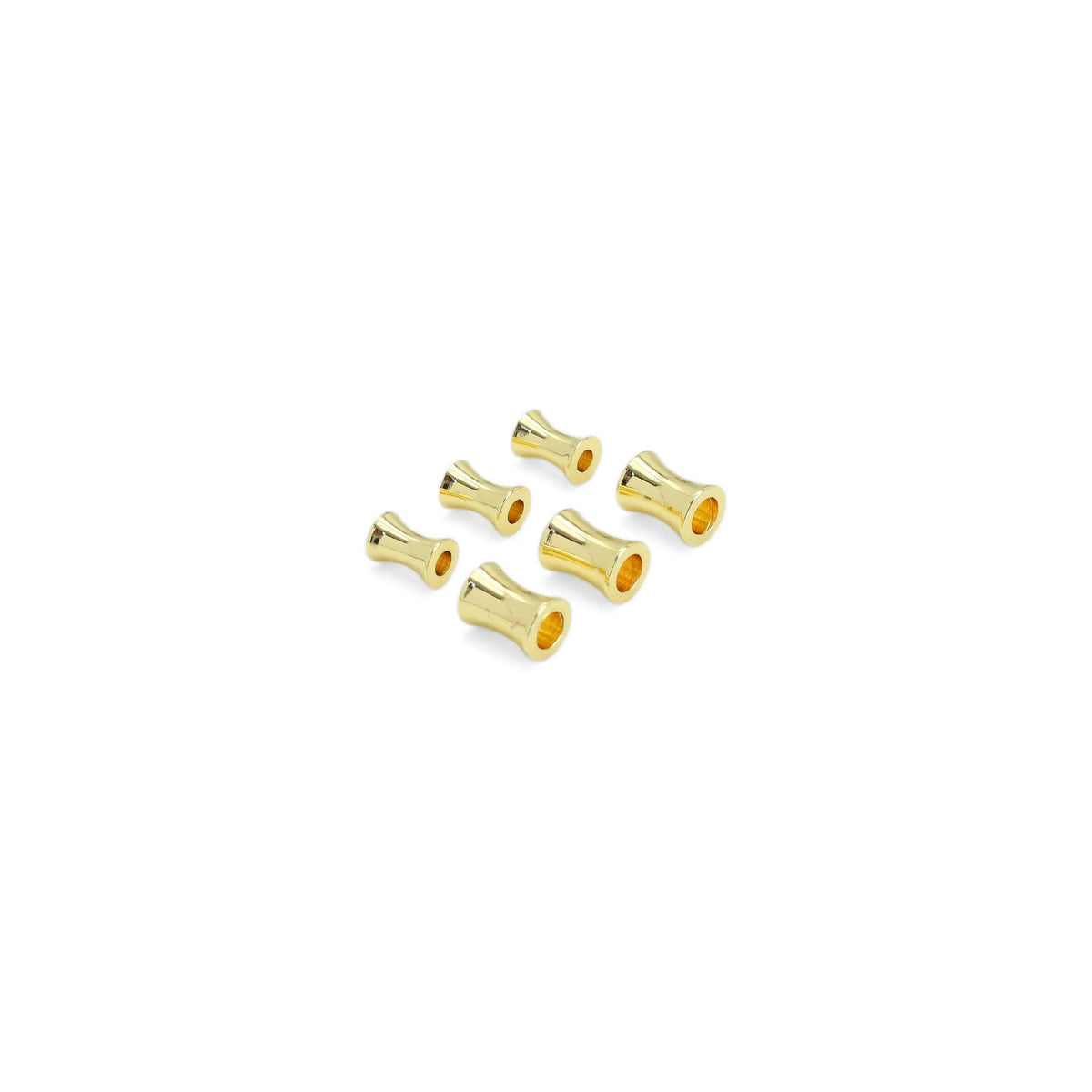 Gold Hourglass Shape Spacer beads, Sku#JL191